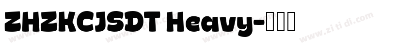 ZHZKCJSDT Heavy字体转换